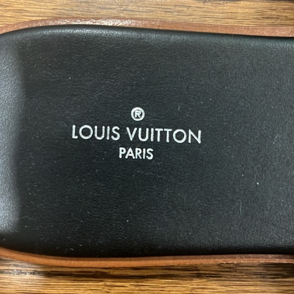 Louis Vuitton "Lock It" Slide Sandal with Genuine Mink Fur, size 37 - Picture 3 of 5